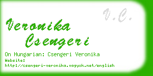 veronika csengeri business card